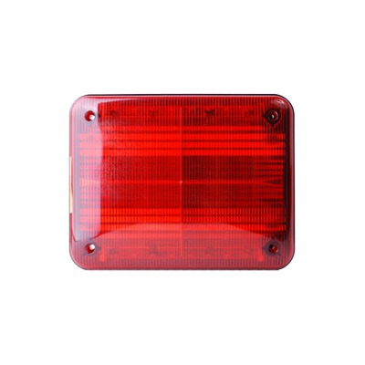 FEDERAL SIGNAL - Luz de advertencia Quadraflare LED, Flasher Integrado y Mica de color Rojo