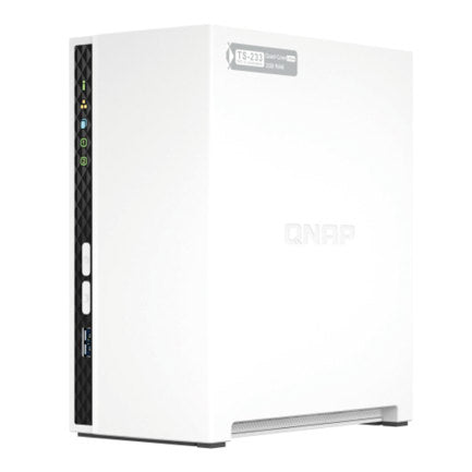 QNAP - Unidad NAS QNAP CPU ARM Cortex A55 Quad Core 2.0Ghz 2GB RAM RJ45 GbE 2 Bahias 3.5" Linux Sin Discos