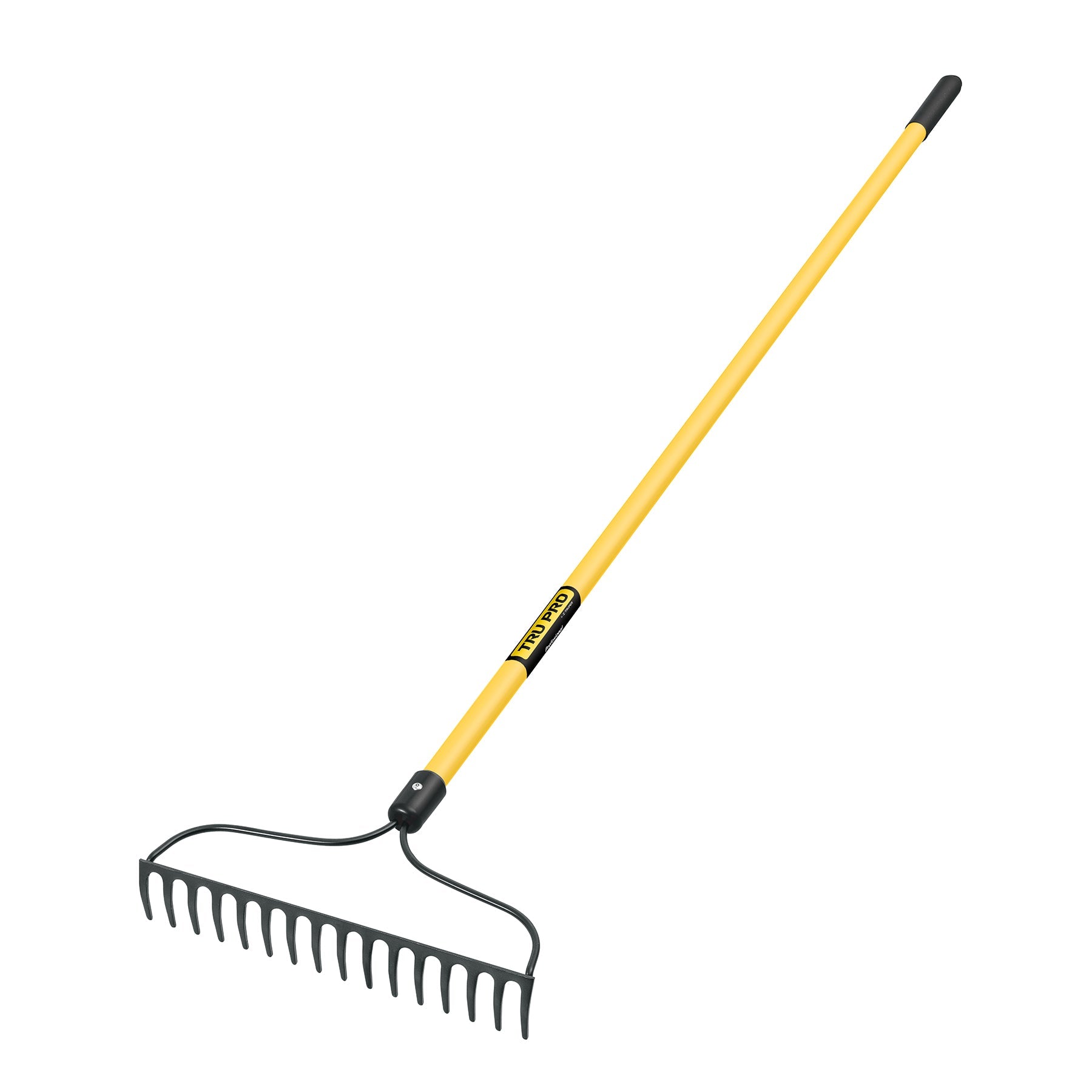 Rastrillo jardinero, 16 dientes, mango 60' fibra de vidrio