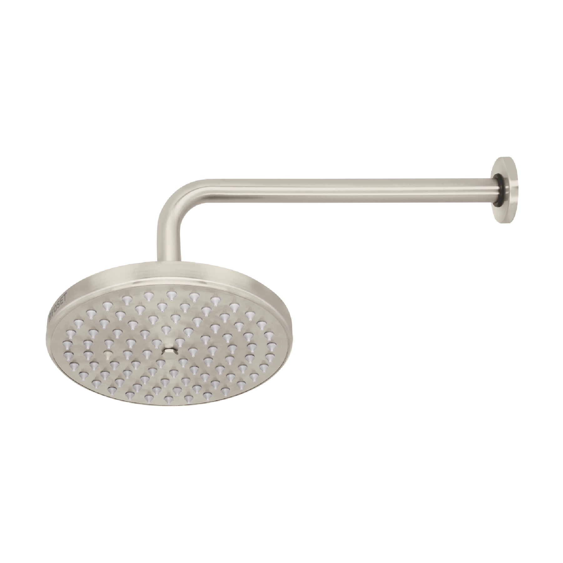 Regadera satin 8' plato redondo, con brazo, Foset Element