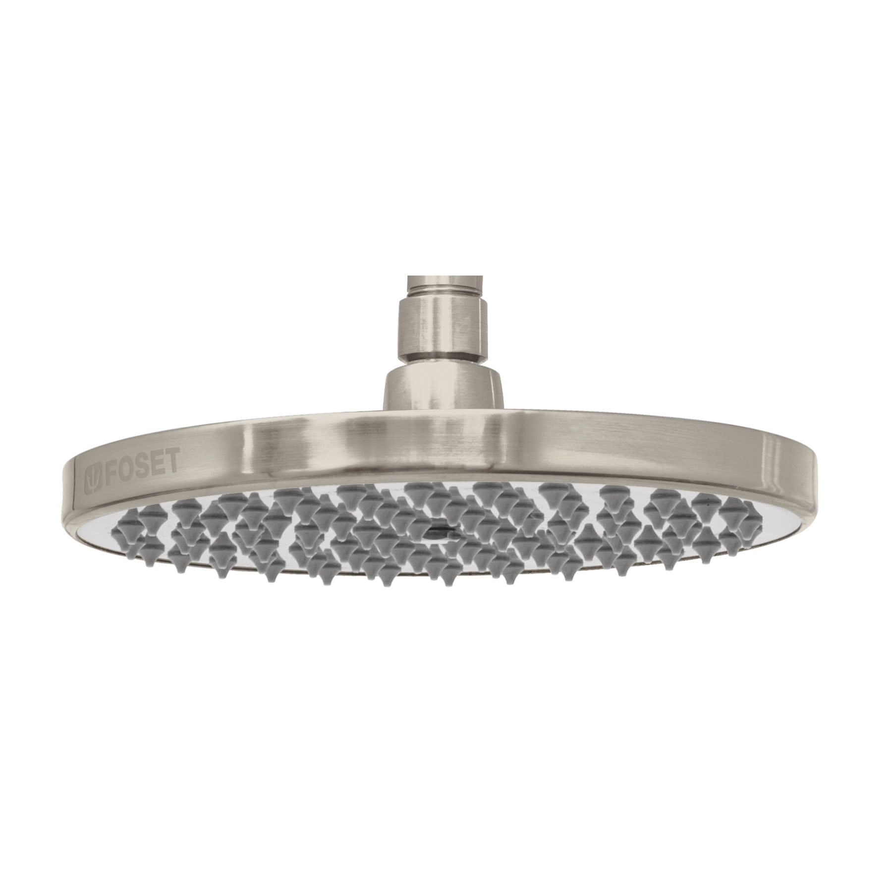 Regadera satin 8' plato redondo, sin brazo, Foset Element