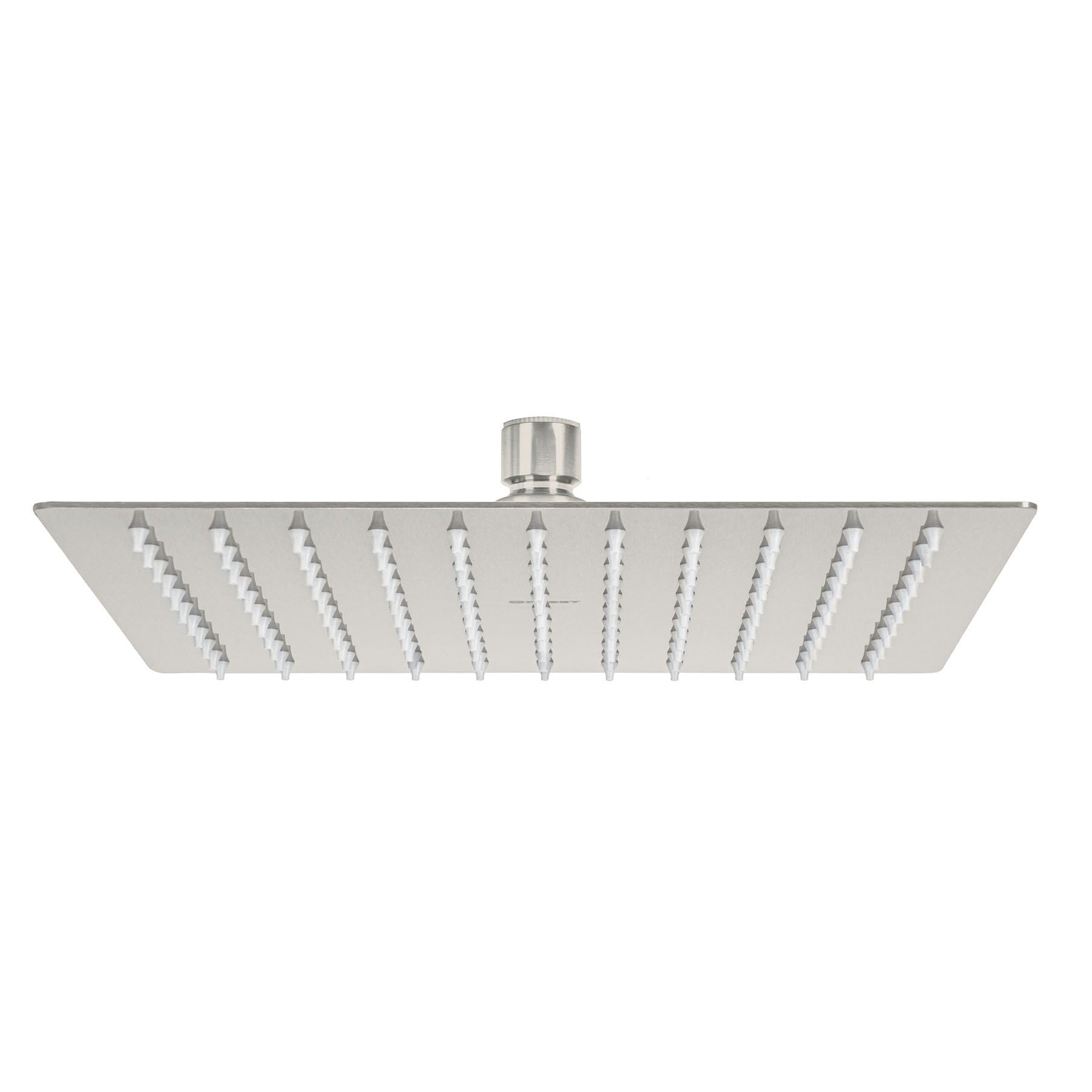 Regadera plato cuadrado 10' sin brazo, satin, FOSET RIVIERA