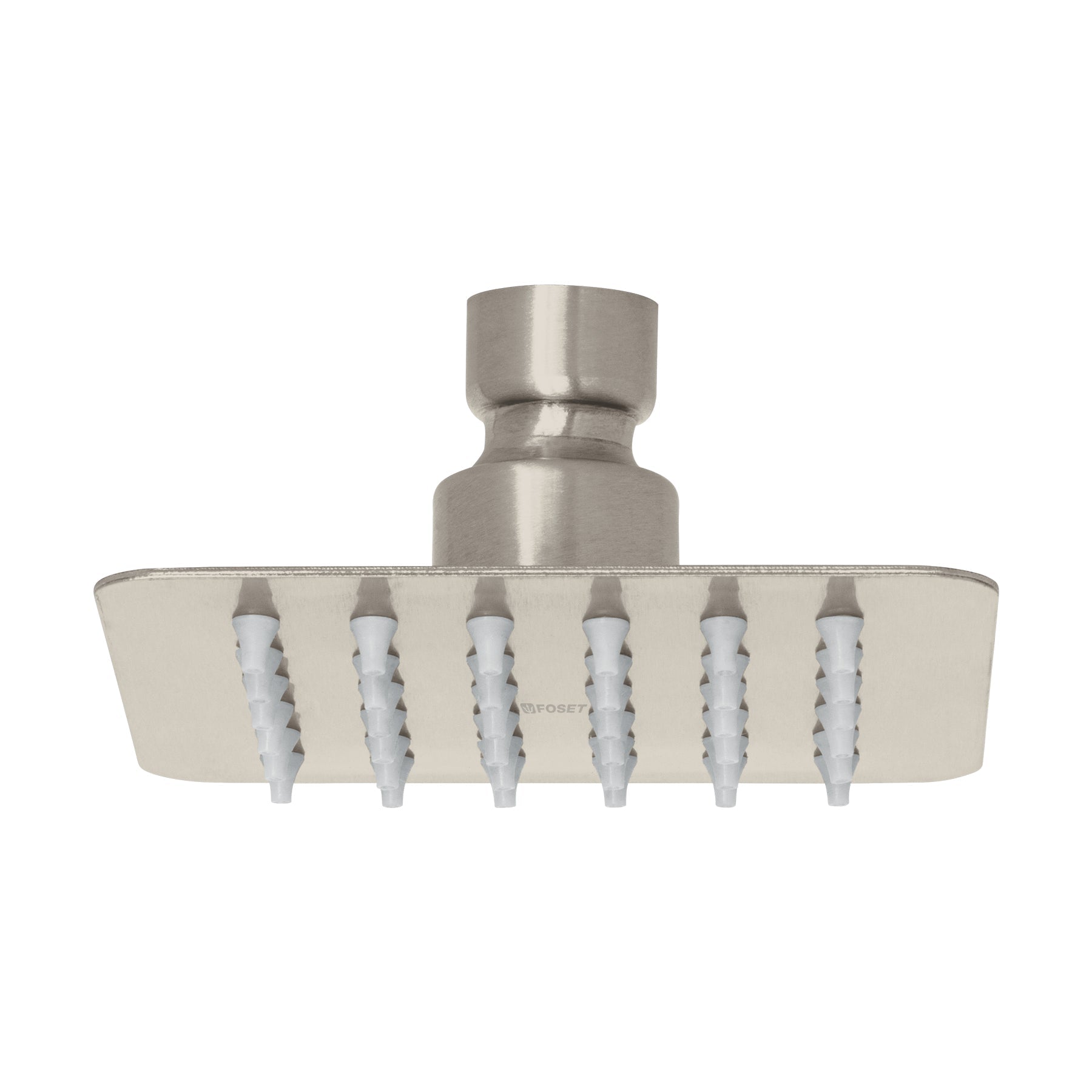 Regadera cuadrada 4', acero inox, sin brazo, satin, Tubig