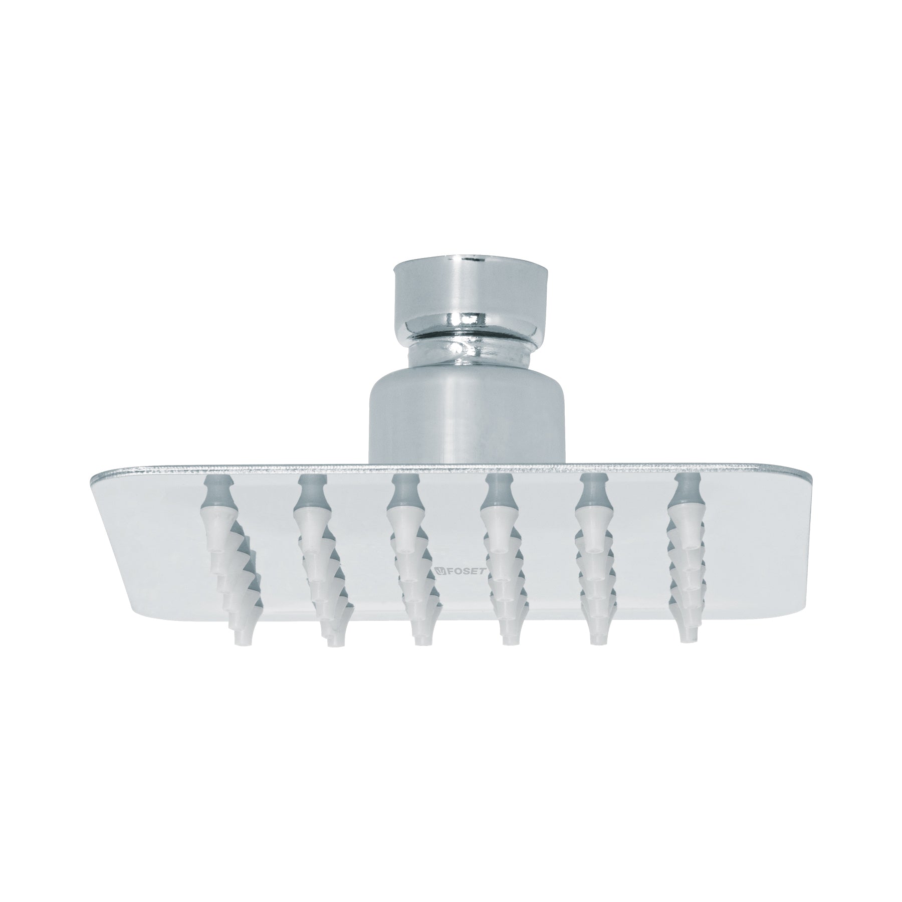 Regadera cuadrada 4', acero inox, sin brazo, cromo, Tubig