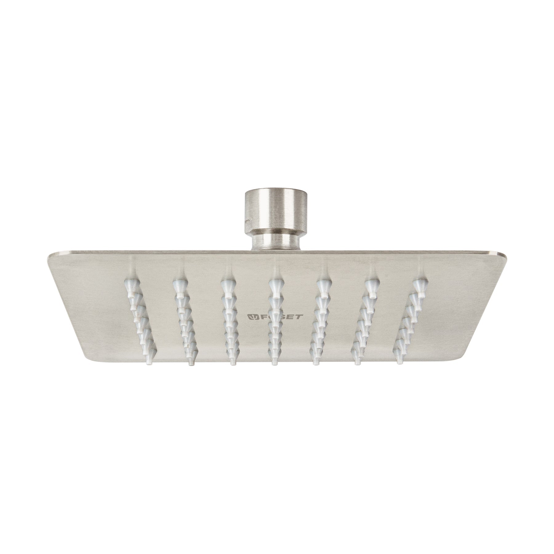 Regadera cuadrada 6', acero inox, sin brazo, satin, Tubig