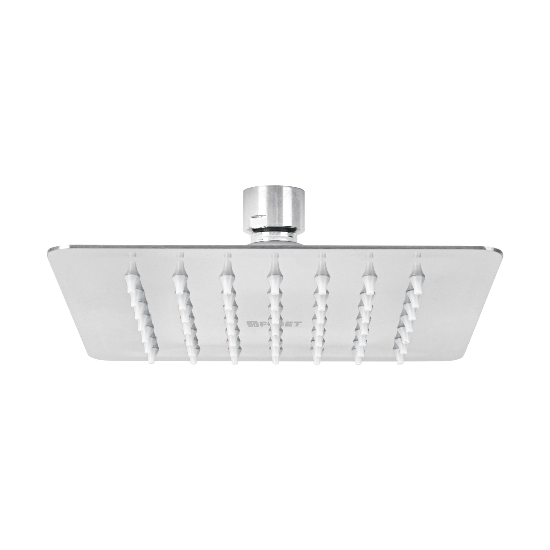Regadera cuadrada 6', acero inox, sin brazo, cromo, Tubig