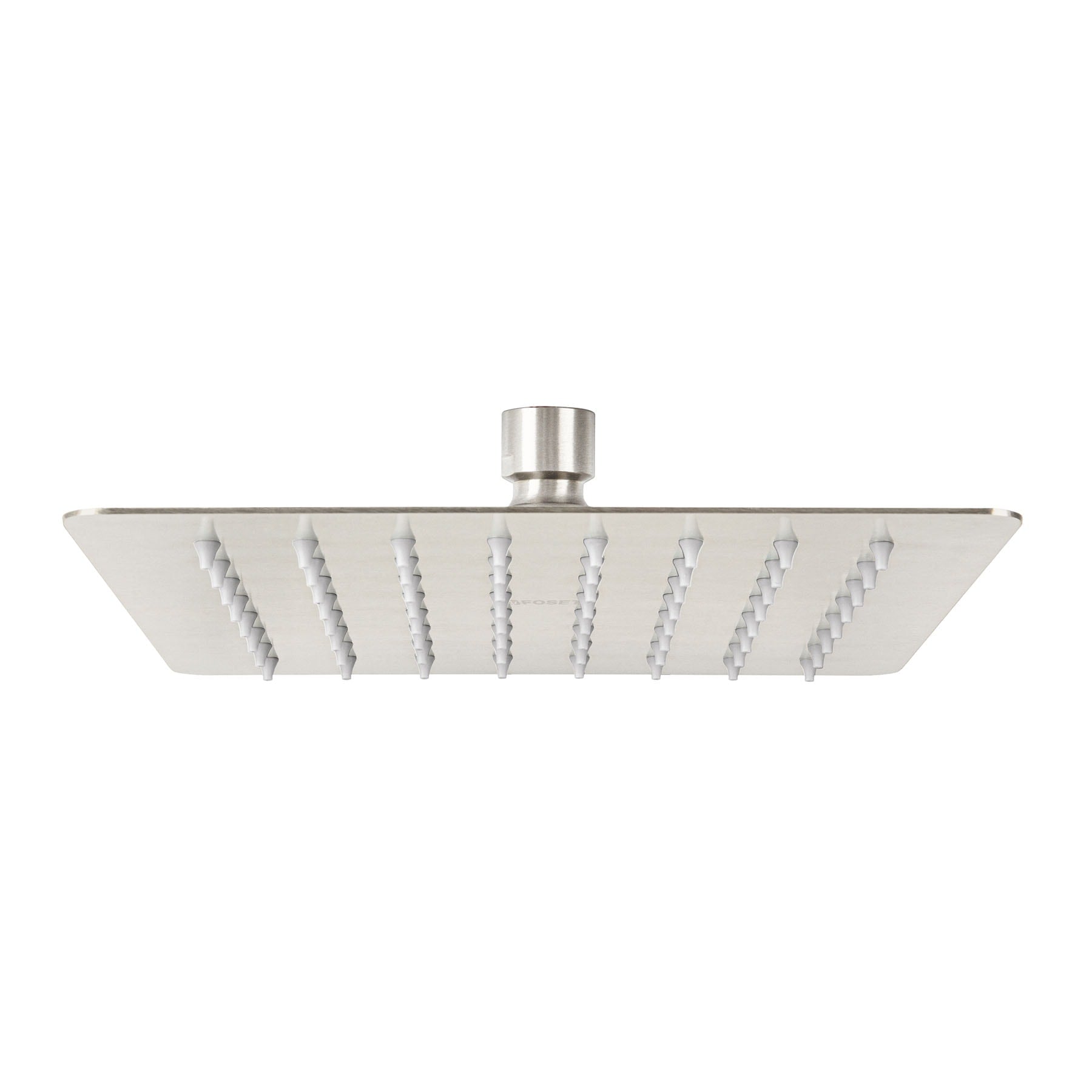 Regadera cuadrada 8', acero inox, sin brazo, satin, Tubig