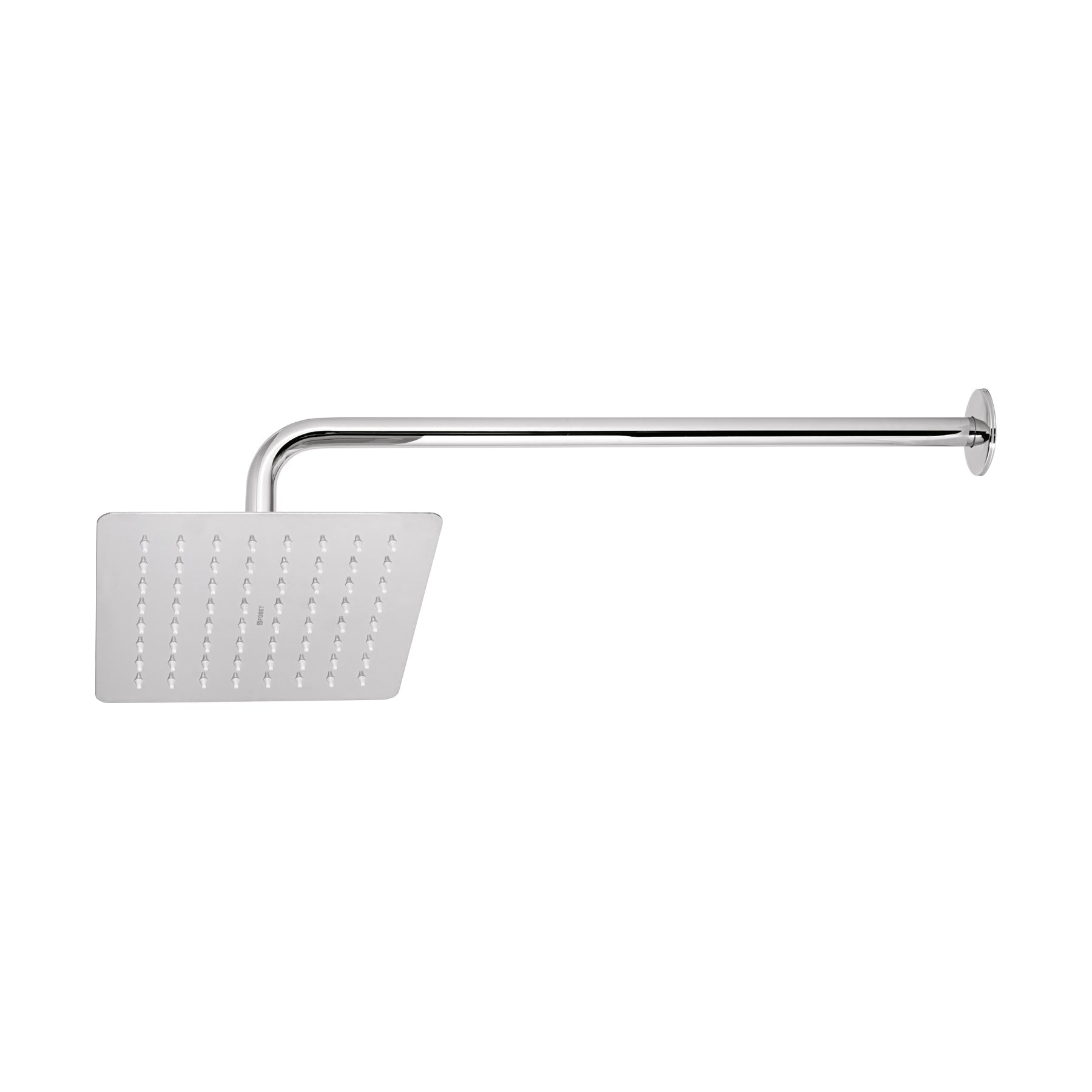 Regadera cuadrada 8', acero inox, con brazo, cromo, Tubig