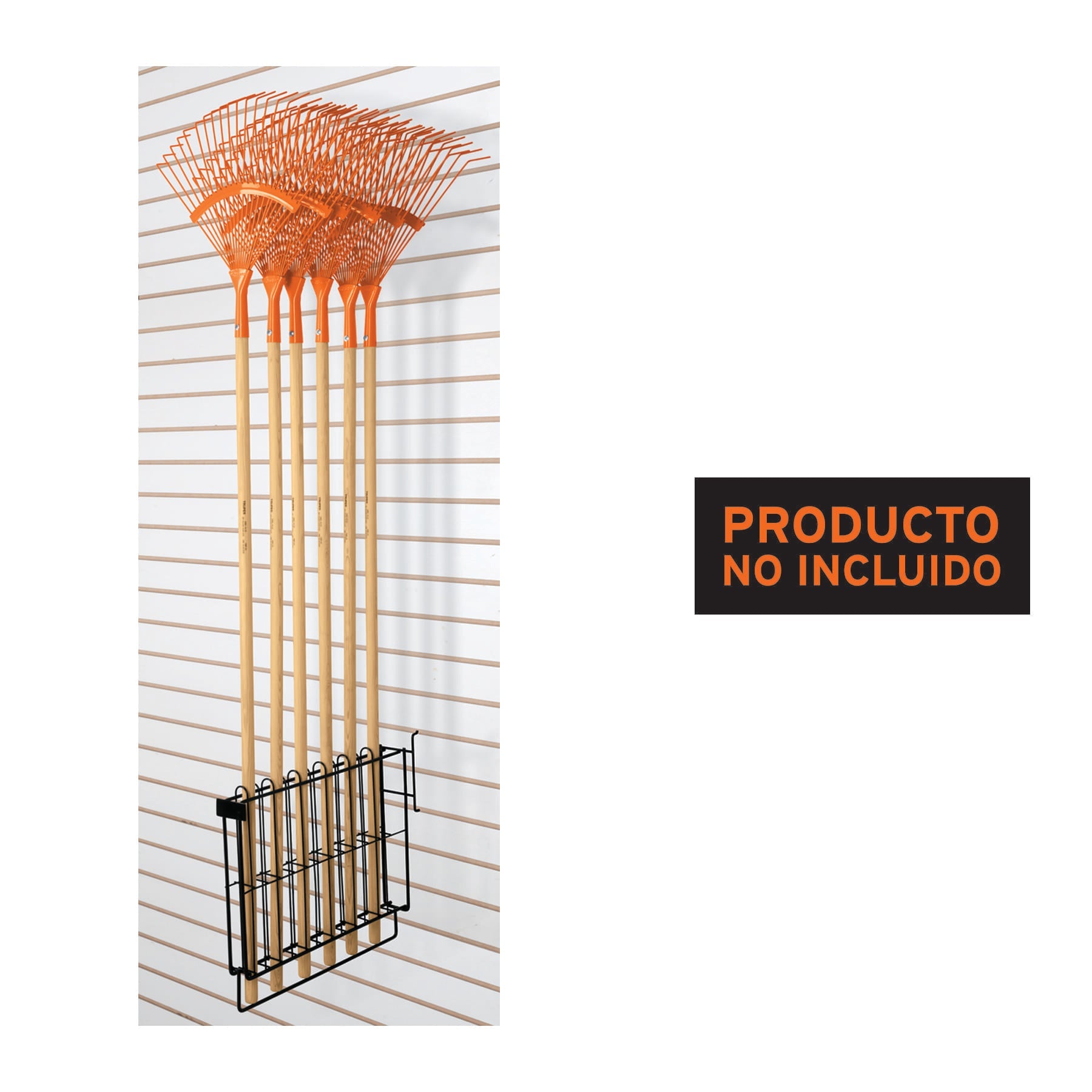 Rack para escobas metalicas, Truper