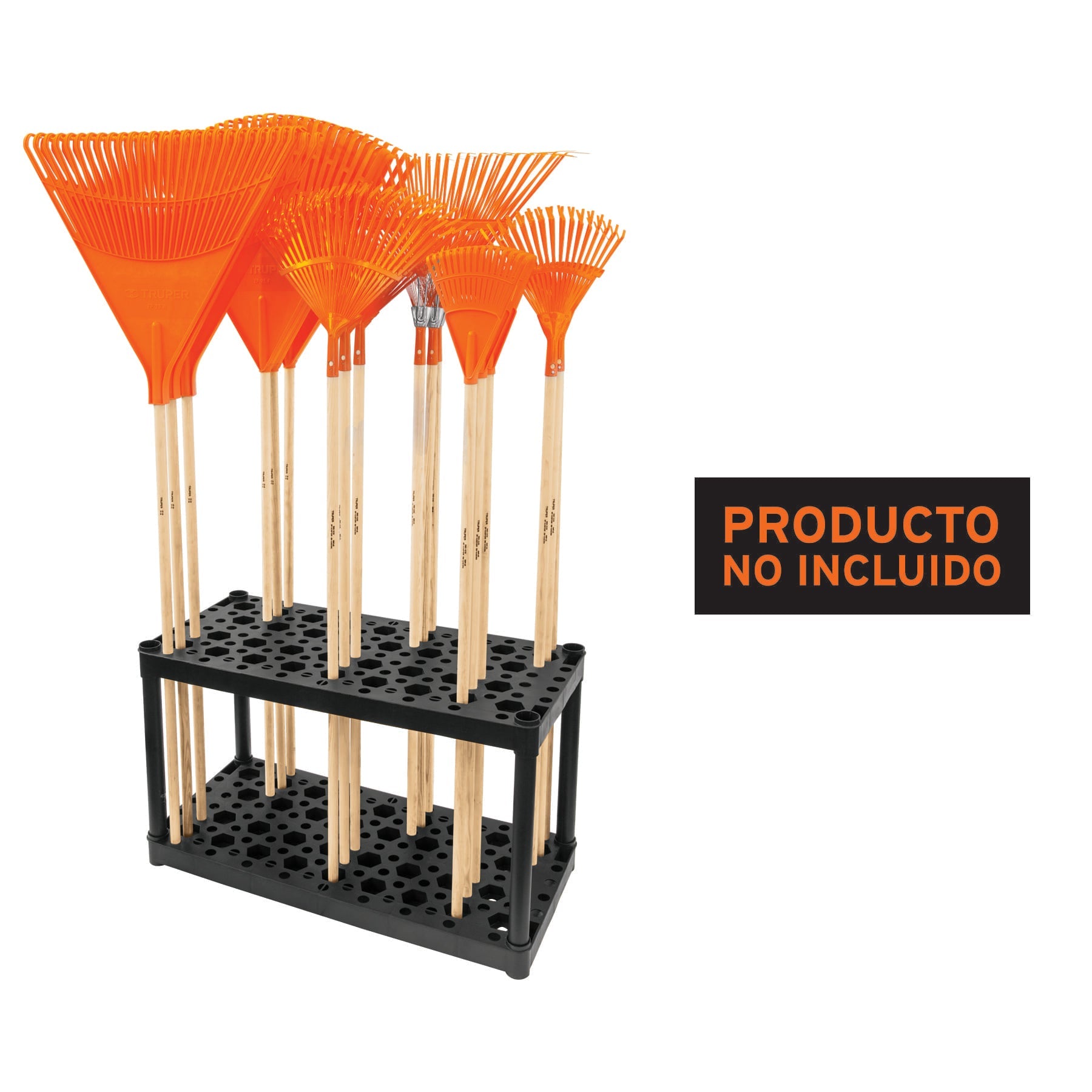 Rack de plastico para escobas, Truper
