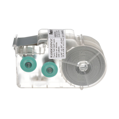 PANDUIT - Casete de 100 Etiquetas Autolaminadas Turn-Tell, con Rotación para Mejor Visibilidad, para Cables de Redes de Cobre o Fibra Óptica, de 5.5 a 7.1 mm (0.22 a 0.28 pulgadas) de Diámetro