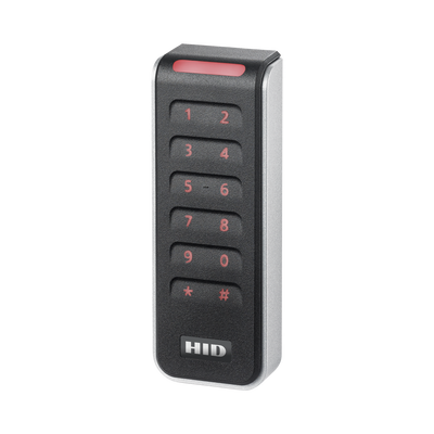 HID - Lector con Teclado Capacitivo SIGNO Multitecnologia/ 20KNKS-01-00001H/ Garantia de Por Vida/ Pigtail/Wiegand & OSDP/Mullion