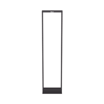 PANDUIT - Rack de Dos Postes Estándar de 19 in, Rieles Numerados y Roscados #12-24, Fabricado en Aluminio, 45 Unidades de Rack, Color Negro