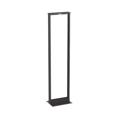 PANDUIT - Rack de Dos Postes Estándar de 19 in, Rieles Numerados y Roscados #12-24, Fabricado en Aluminio, 45 Unidades de Rack, Color Negro