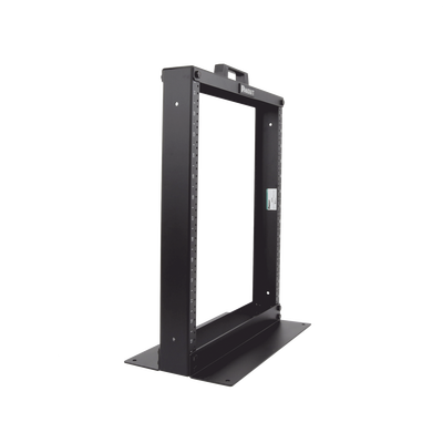 PANDUIT - Rack de Dos Postes Estándar de 19 in, Rieles Numerados y Roscados #12-24, Fabricado en Aluminio, 13 Unidades de Rack, Color Negro