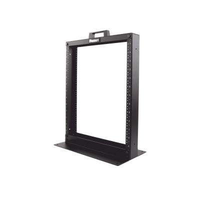 PANDUIT - Rack de Dos Postes Estándar de 19 in, Rieles Numerados y Roscados #12-24, Fabricado en Aluminio, 13 Unidades de Rack, Color Negro