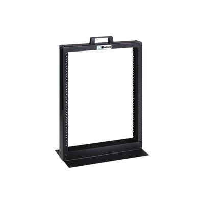 PANDUIT - Rack de Dos Postes Estándar de 19 in, Rieles Numerados y Roscados #12-24, Fabricado en Aluminio, 13 Unidades de Rack, Color Negro