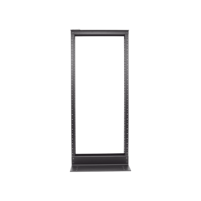 PANDUIT - Rack de Dos Postes Estándar de 19 in, Rieles Numerados y Roscados #12-24, Fabricado en Aluminio, 24 Unidades de Rack, Color Negro