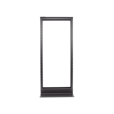 PANDUIT - Rack de Dos Postes Estándar de 19 in, Rieles Numerados y Roscados #12-24, Fabricado en Aluminio, 24 Unidades de Rack, Color Negro