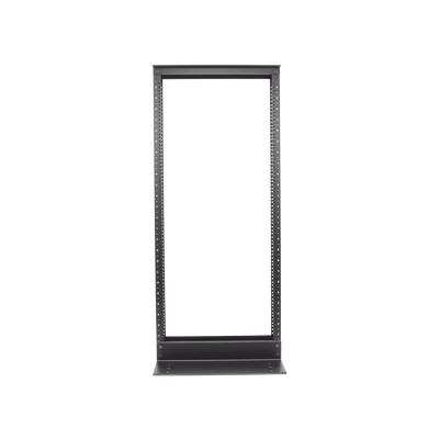 PANDUIT - Rack de Dos Postes Estándar de 19 in, Rieles Numerados y Roscados #12-24, Fabricado en Aluminio, 24 Unidades de Rack, Color Negro