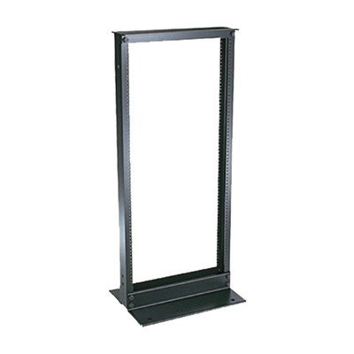 PANDUIT - Rack de Dos Postes Estándar de 19 in, Rieles Numerados y Roscados #12-24, Fabricado en Aluminio, 24 Unidades de Rack, Color Negro