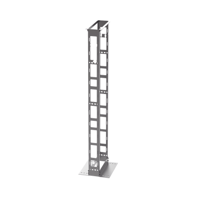PANDUIT - Rack de Dos Postes Estándar de 19 in, Rieles Numerados y Roscados #12-24, 6 in de Profundidad, Fabricado en Acero, 45 Unidades de Rack, Color Negro