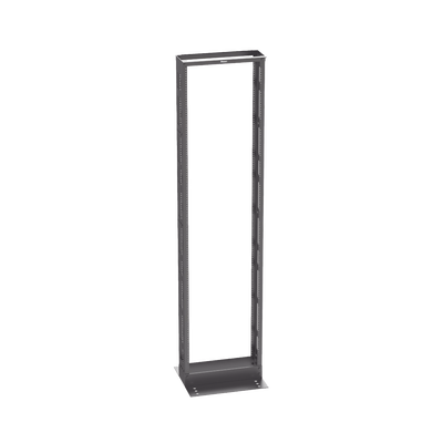 PANDUIT - Rack de Dos Postes Estándar de 19 in, Rieles Numerados y Roscados #12-24, 6 in de Profundidad, Fabricado en Acero, 45 Unidades de Rack, Color Negro