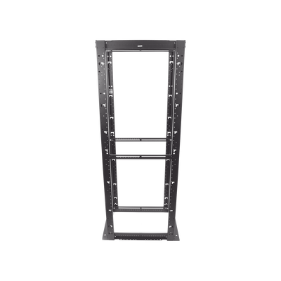 PANDUIT - Rack de Cuatro Postes Estándar de 19", Rieles Numerados y Roscados #12-24, Profundidad Máxima de 30 in, 45 Unidades de Rack, Color Negro