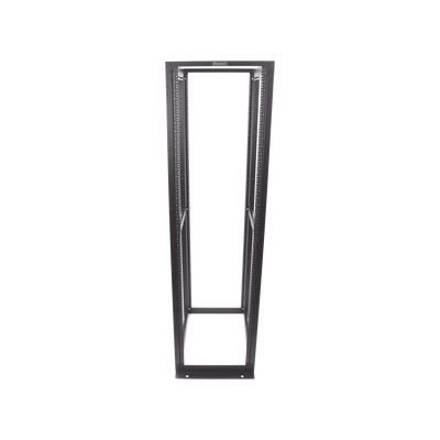 PANDUIT - Rack de Cuatro Postes Estándar de 19", Rieles Numerados y Roscados #12-24, Profundidad Máxima de 30 in, 45 Unidades de Rack, Color Negro