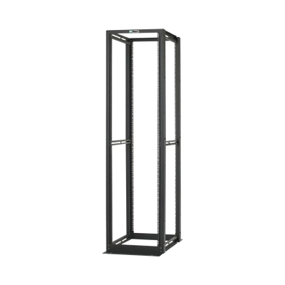 PANDUIT - Rack de Cuatro Postes Estándar de 19", Rieles Numerados y Roscados #12-24, Profundidad Máxima de 30 in, 45 Unidades de Rack, Color Negro