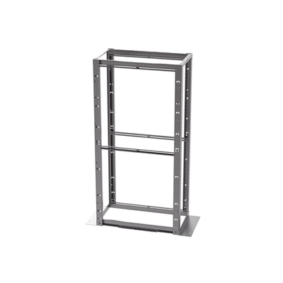 PANDUIT - Rack de Cuatro Postes Estándar de 19", Rieles Con Orificio Para Tuerca Enjaulada, Profundidad Máxima de 41.5 in, 45 Unidades de Rack, Color Negro