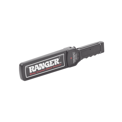RANGER SECURITY DETECTORS - Equipo portátil para detección de metales para areas silenciosas, tiene vibrador interconstruído