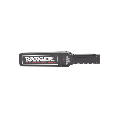 RANGER SECURITY DETECTORS - Equipo portátil para detección de metales para areas silenciosas, tiene vibrador interconstruído