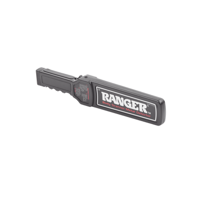RANGER SECURITY DETECTORS - Equipo portátil para detección de metales para areas silenciosas, tiene vibrador interconstruído