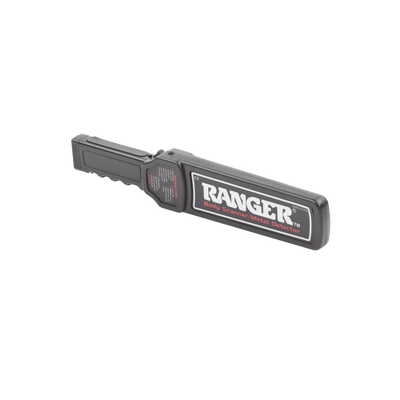 RANGER SECURITY DETECTORS - Equipo portátil para detección de metales para areas silenciosas, tiene vibrador interconstruído