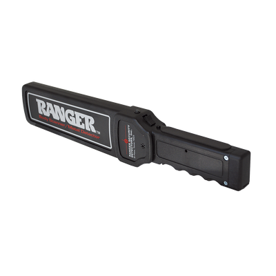 RANGER SECURITY DETECTORS - Equipo portátil para detección de metales para areas silenciosas, tiene vibrador interconstruído