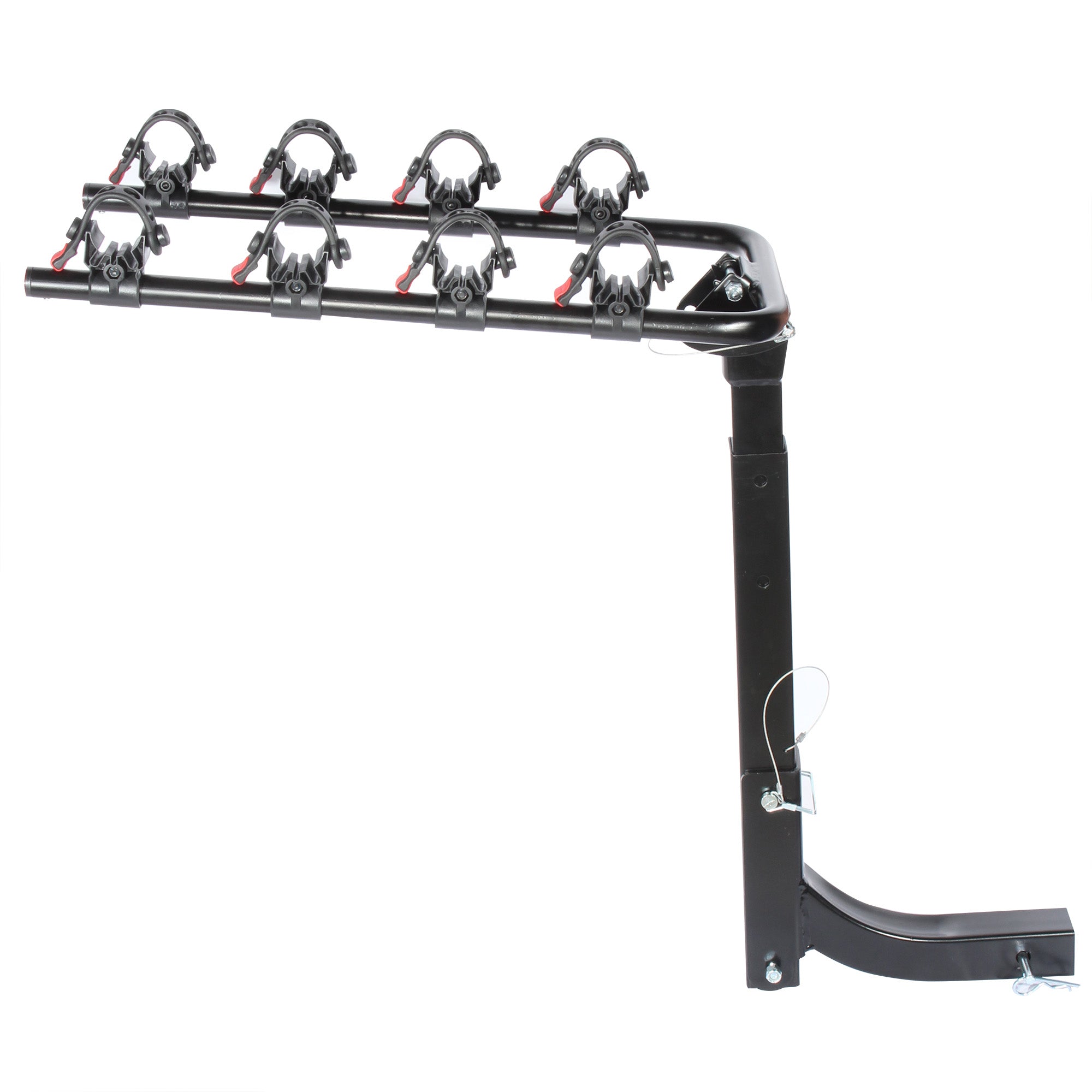 Rack para 4 bicicletas, montaje en tirón (2")
