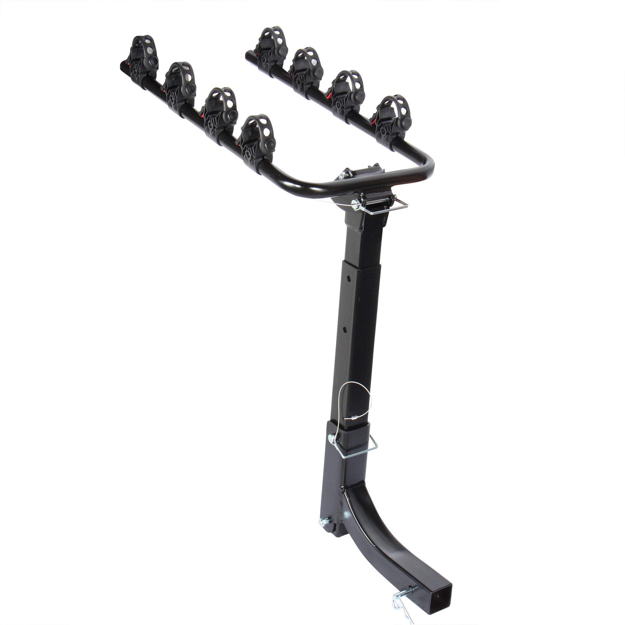 Rack para 4 bicicletas, montaje en tirón (2")
