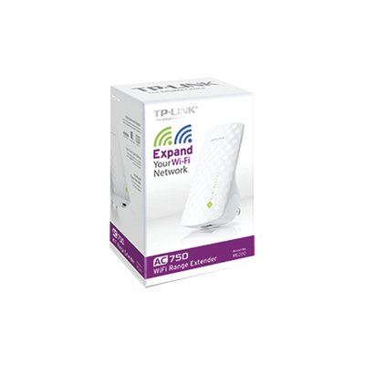 TP-LINK - Repetidor / Extensor de Cobertura WiFi AC, 750 Mbps, doble banda 2.4 GHz y 5 GHz, con 1 puerto 10/100 Mbps