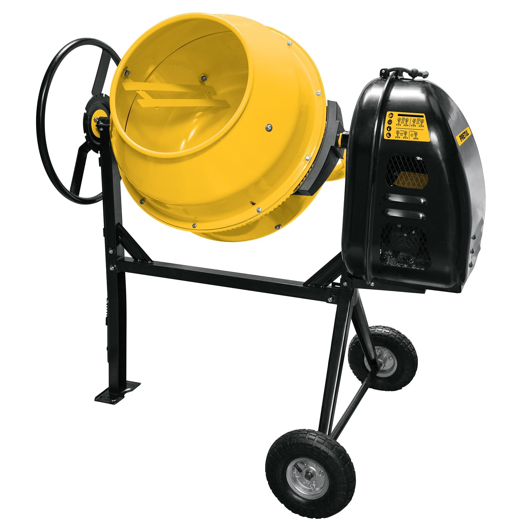 Revolvedora de concreto, a gasolina, 160 L, 1/2 saco, PRETUL
