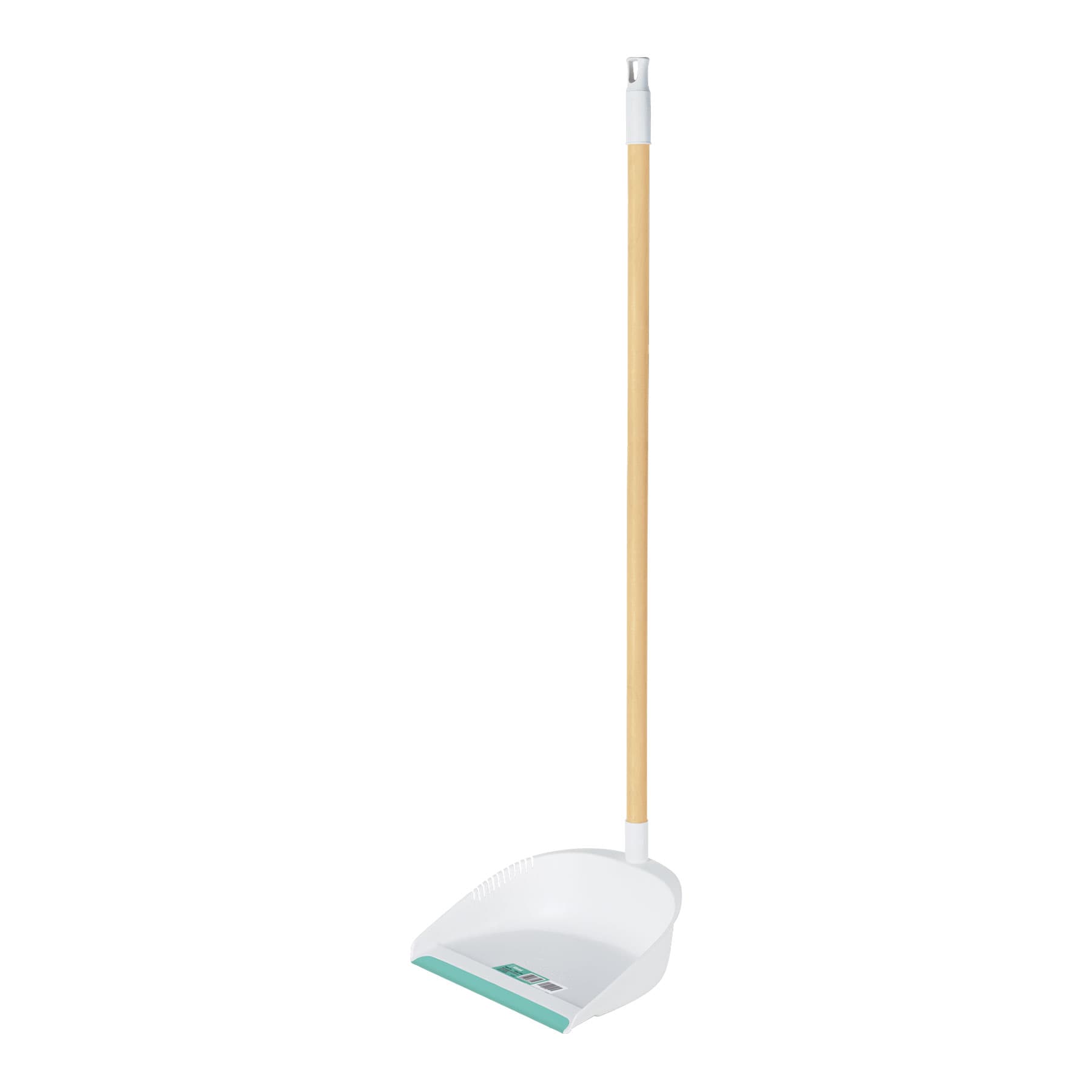 Recogedor plastico con baston de madera, KLINTEK