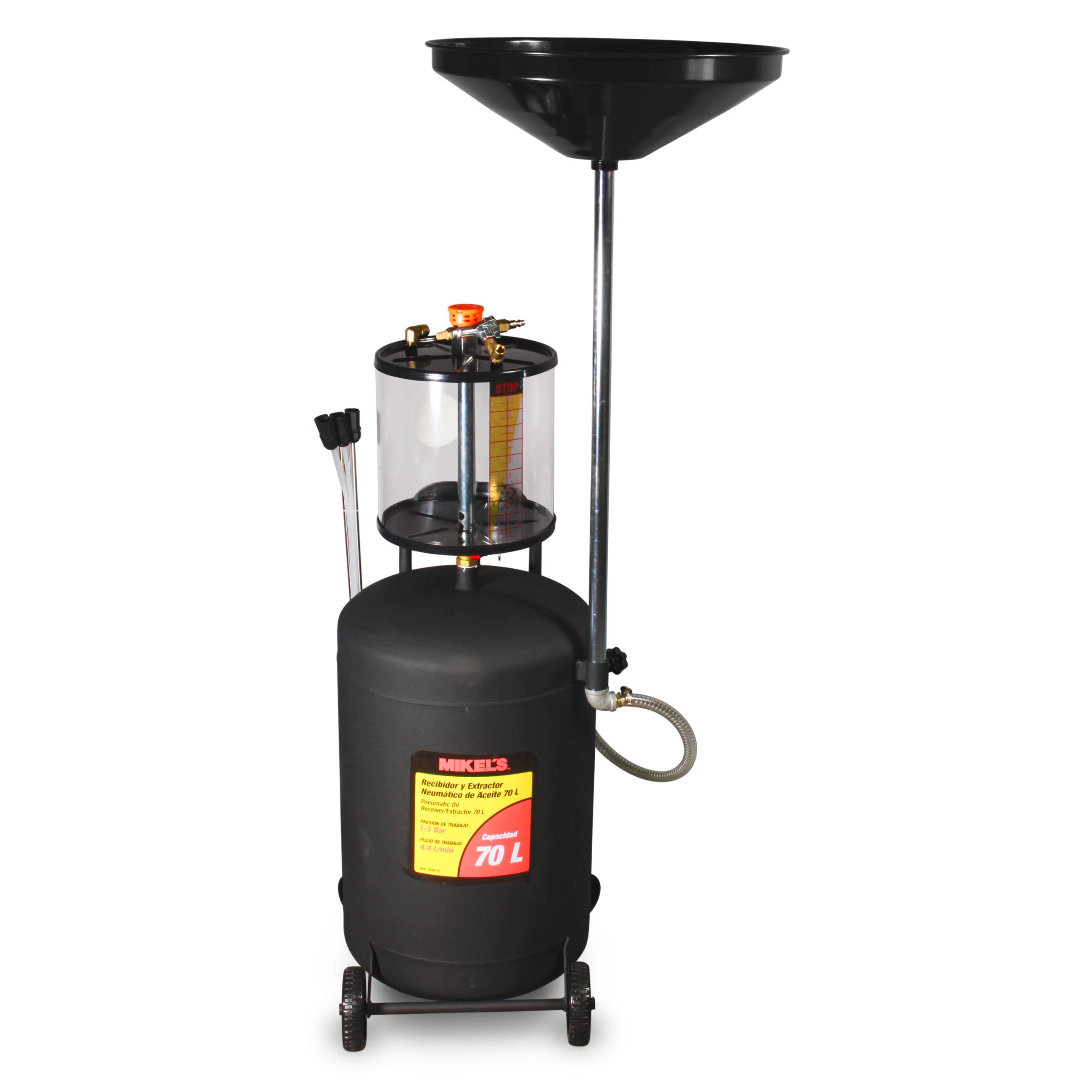 Recibidor Extractor de aceite neumático (70 lts)