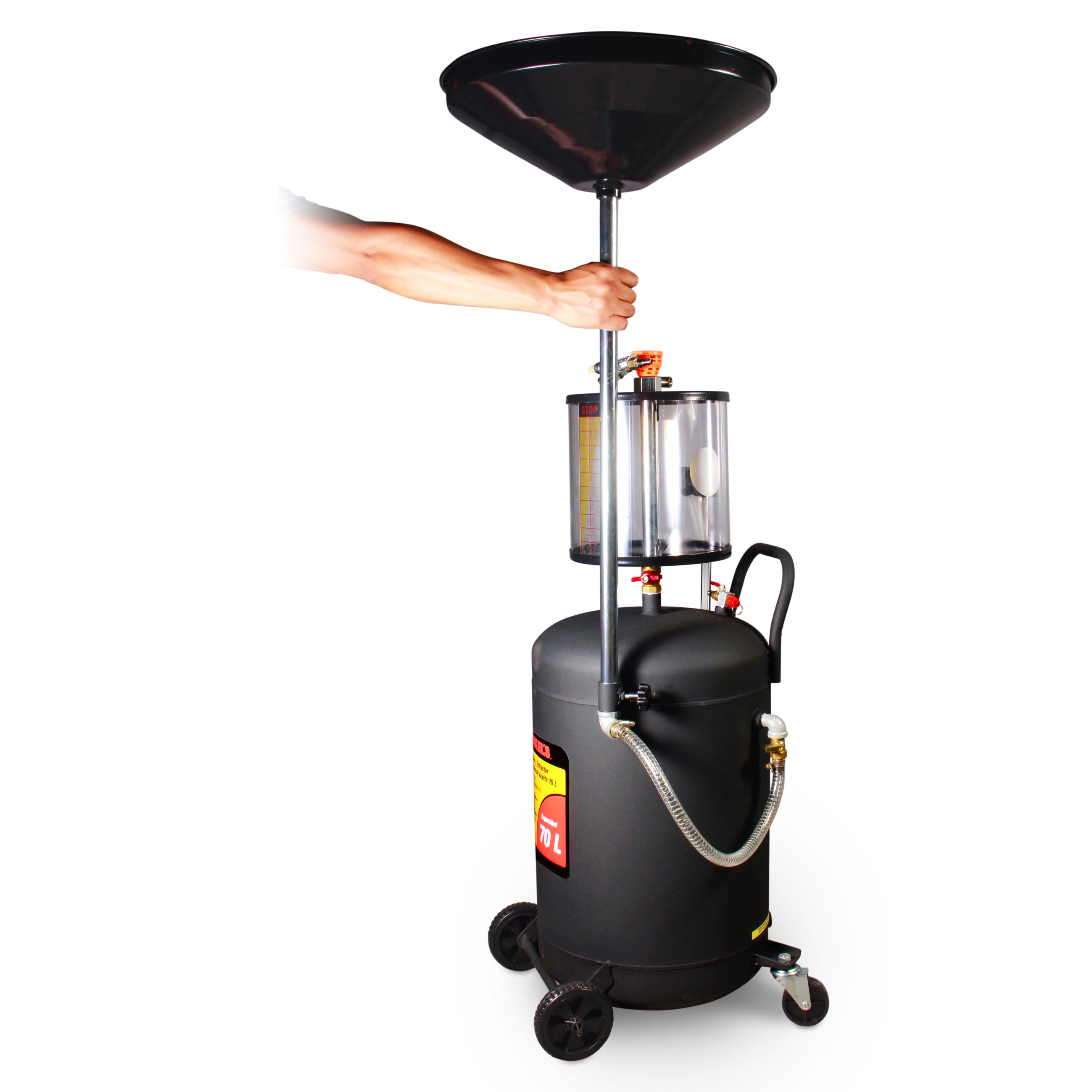 Recibidor Extractor de aceite neumático (70 lts)