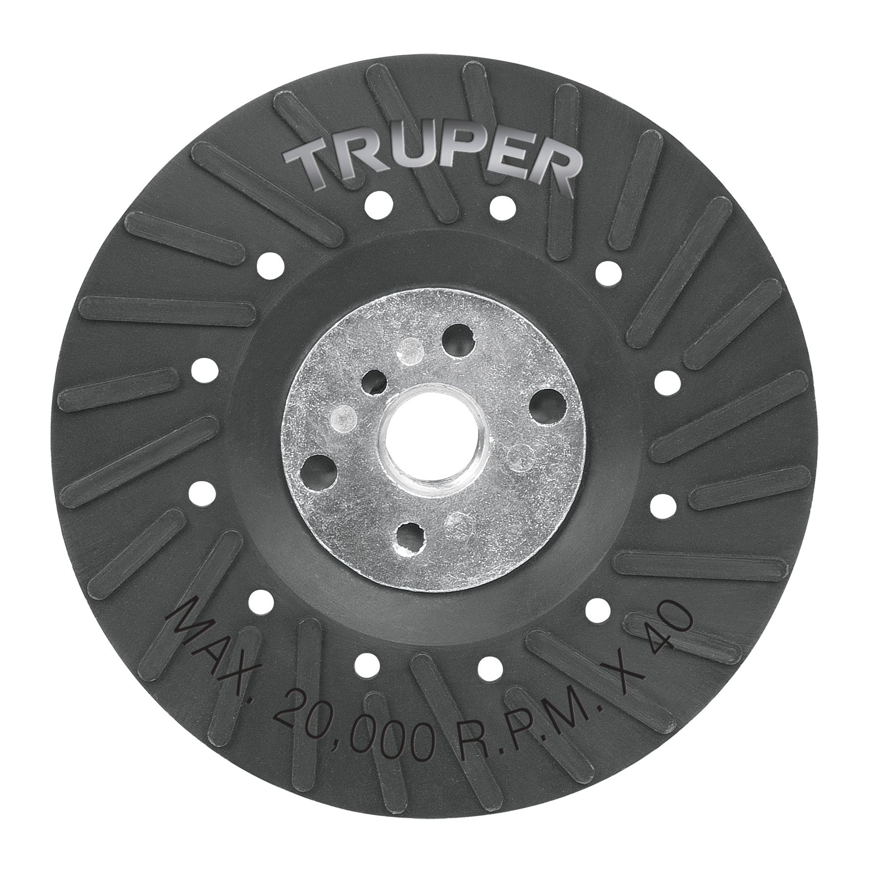 Respaldo para discos de lija 4-1/2', eje 5/8, TRUPER