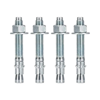 HUBBELL - Kit de 4 piezas para Anclaje en Cemento para Racks y Estructuras / Galvanizado / Acero.