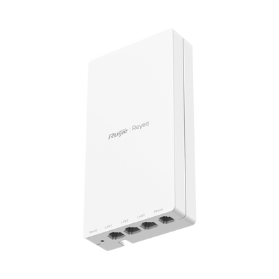 RUIJIE - e-Lighten ONU / Punto de Acceso Hibrido Para solución de Fibra, Uplink Gigabit para Fibra SC/UPC, 3 puertos LAN Gigabit, 1 Puerto Análogo Telefonía