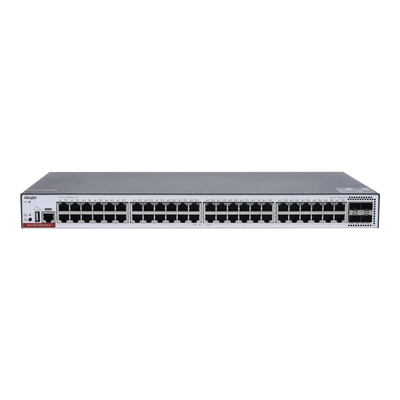 RUIJIE - RG-CS83-48GT4XS-PD Switch Administrable Capa 3 PoE con 48 puertos Gigabit 802.3af/at + 4 SFP+ para fibra 10Gb, hasta 1,480 watts, gestión gratuita desde la nube.