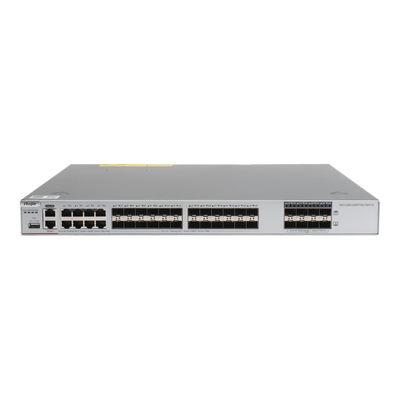 RUIJIE - Switch Core Administrable Capa 3 con 8 puertos Gigabit, 24 SFP y 8 SFP+ Combo para fibra 10Gb, gestión gratuita desde la nube.