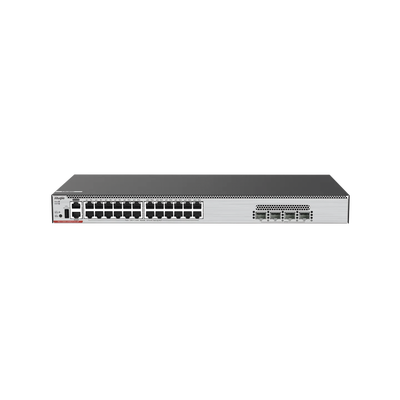 RUIJIE - Switch Core PoE 802.3bt 370W Capa 3 Multi-Gigabit 24 puertos 5Gb/2.5Gb/1Gb/100M, 4 puertos fibra SFP28 25Gb