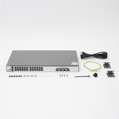 RUIJIE - Switch Core PoE 802.3bt 370W Capa 3 Multi-Gigabit 24 puertos 5Gb/2.5Gb/1Gb/100M, 4 puertos fibra SFP28 25Gb